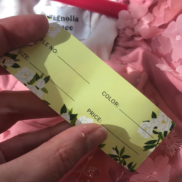 NWT! Magnolia Place Floral Overlay Swing Dress - Picture 7 of 7